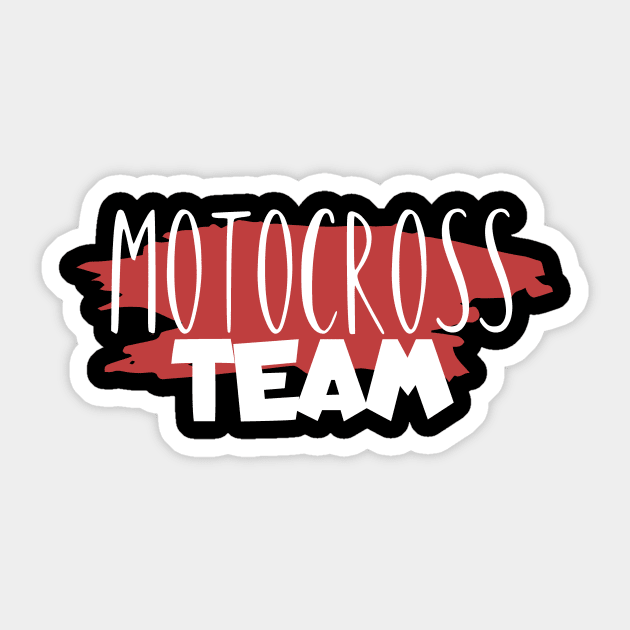 Motocross team Sticker by maxcode